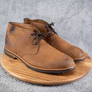 Johnston & Murphy Calder Mahogany Full Grain Leather Chukka Boots Mens 13 M